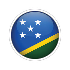 Solomon islands as round glossy icon