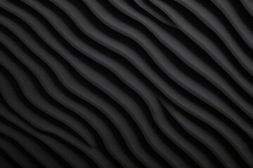 Monochrome Abstract: Black Wavy Lines Background with Subtle Texture Details