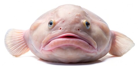 blobfish fish isolated on white background