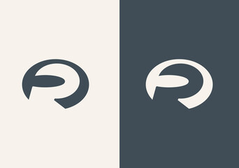 FR RF Vector Logo Design Template,FR initial logo with double swoosh,Logo. R RF FR letter trendy fonts monogram icon symbol.