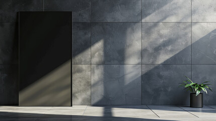 Obraz premium black billboard mockup