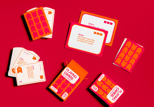 Boxes and Cards Mockup