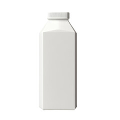 Blank carton standing on a neutral background, ready for labeling or packaging milk or juice products, Milk or juice blank carton