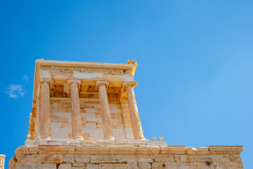 Architectural masterpiece, the Parthenon, a unique UNESCO world heritage archaeological site of...