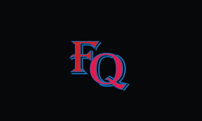 FQ, F Q, abstract, letters, logo, monogram
