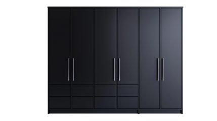 black wardrobe isolated on white background , transparent png 