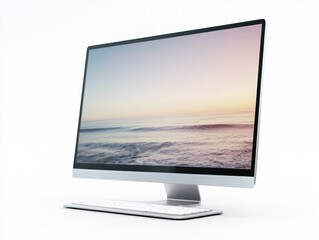 Fototapeta premium Sleek Eco-Friendly Portable Monitor for Modern Workspaces
