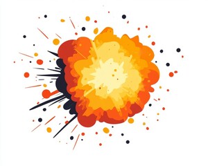 Cosmic event  depicting supernova explosion in minimal 