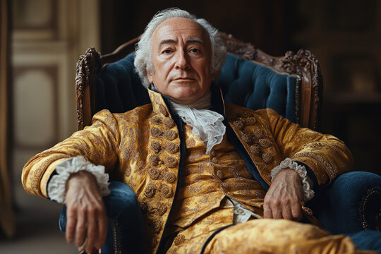 A paint portrait of Giacomo Casanova, historical and charismatic, dramatic vibe