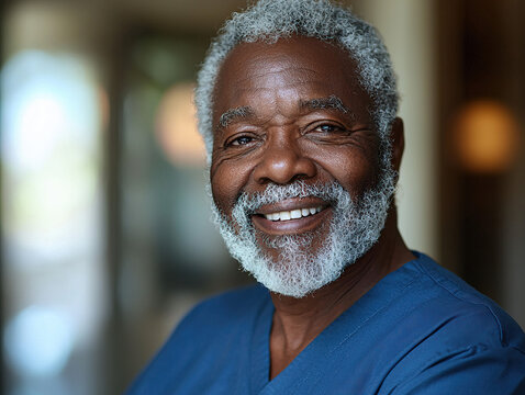 A warm interaction between a therapist and a patient during a therapy session.