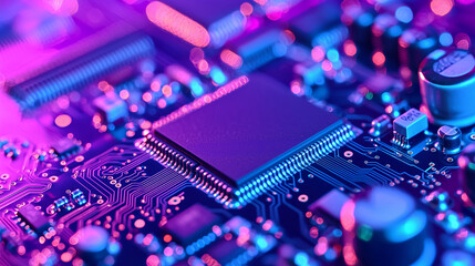 Female Technician Crafting Microchip in Modern Lab Environment