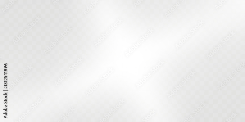 Poster soft white abstract glow with transparent background, smooth curved light effect, blurred gradient, 