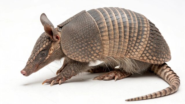 Armadillo On White Background