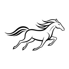 Fototapeta premium horse silhouette vector illustration