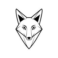 wolf head isolated