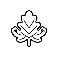 Obraz premium leaf silhouette vector