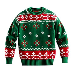 knitted ugly christmas sweater isolated