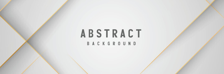 Elegant gold lines on white abstract background, digital design, website template