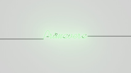 Obraz premium Primavera neón verde alfa.