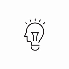 creative mind icon sign vector