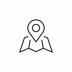 gps map icon sign vector
