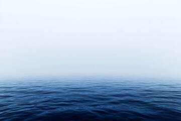 Obraz premium Subtle ocean view with serene ambiance and soft gradient haze effect