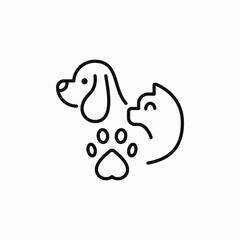 pet vet clinic icon sign vector