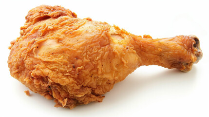 fried chicken isolated on white