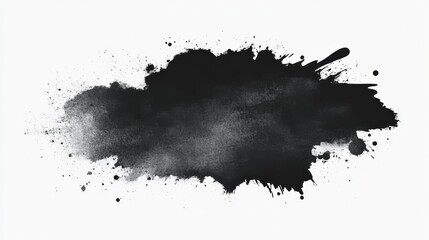 Fototapeta premium Abstract Black Ink Spatter Composition High-Resolution Image, Black Ink Splatter Texture, ink splash, black background Ink Splash, Abstract Art