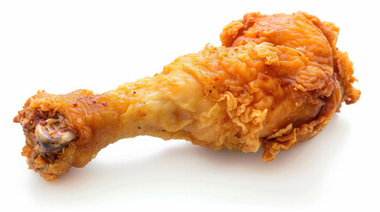 fried chicken isolated on white