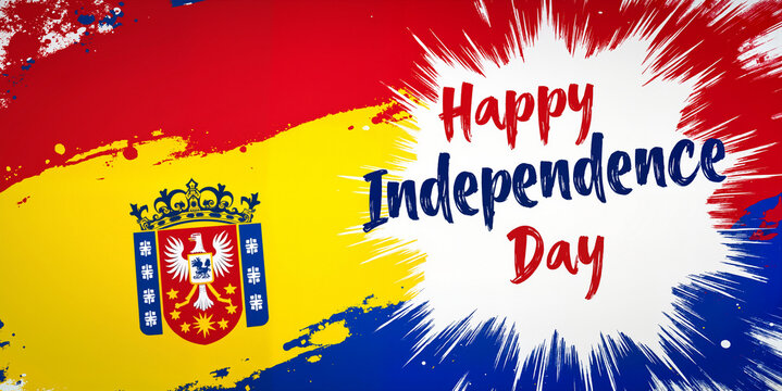 Bosnia and Herzegovina Independence Day celebration graphic with flag and patriotic colors for national holiday websites, event announcements, and cultural education