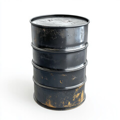 oil barrel isolated on white background