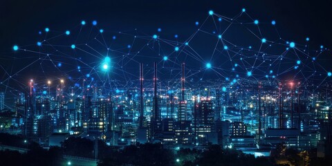 Fototapeta premium Optimizing iot applications through customizable network slicing in smart environments