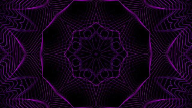 Psychedelic 3d animated purple background