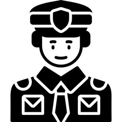 Policeman Icon Vector Element