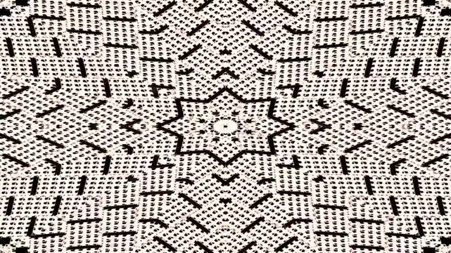 Seamless Geometric Pattern, Black and White Seamless Pattern, Black and White Pattern 4K Video, Abstract Geometric Design, High-Resolution Geometric Background, Modern Monochrome Pattern Loop