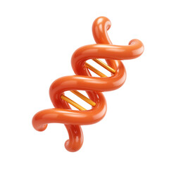 Fototapeta premium DNA Helix Sculpture Symbolizing Science and Life