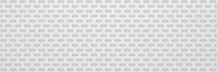 Gray perforated panel texture background