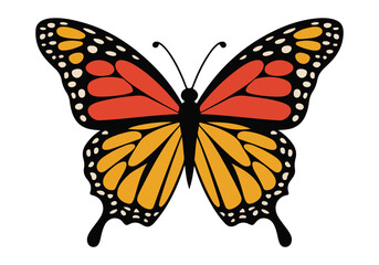 Monarch Butterfly: Beautiful Insect Vector Art
