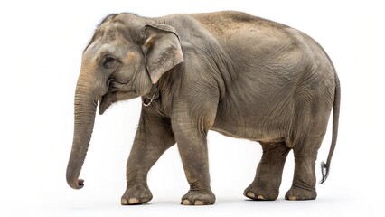 Obraz premium Asia Elephant On White Background