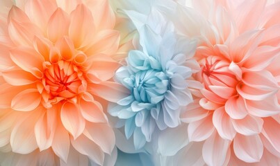 beautiful flowers made with color filters