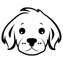 Kawaii White Puppy Face – Gentle Canine Sweetness