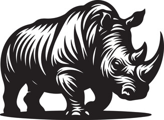 Fototapeta premium rhino vector illustration