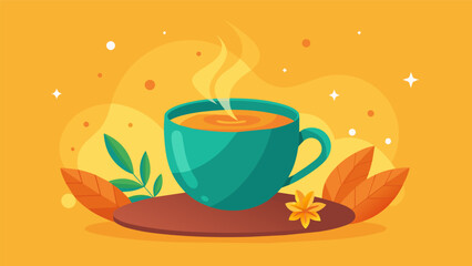 Obraz premium The warmth and comfort of the tea as it soothes the mind and body.. Vector illustration