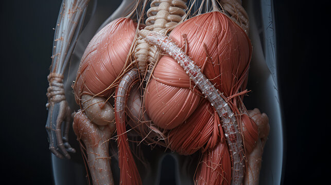 medically accurate muscle illustration of the obturator externus