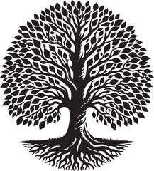 Obraz premium tree silhouette vector