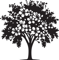Fototapeta premium vector tree silhouette