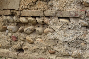 Texture de pierre ancienne typique du département de l'Ain