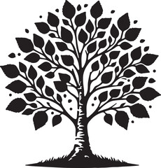 Obraz premium vector tree silhouette