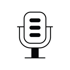 Microphone stock illustration